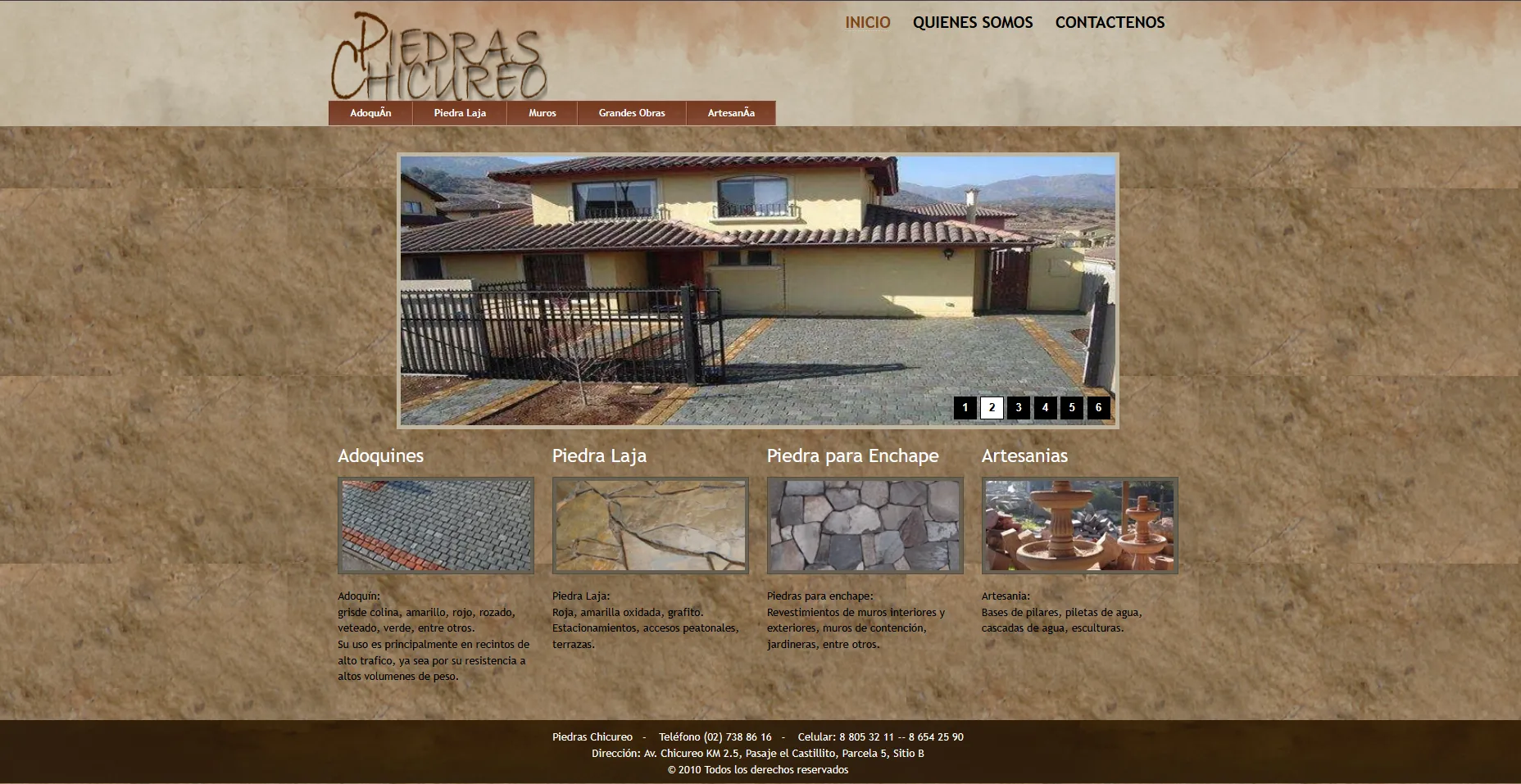 Sitio original antes de la modernización